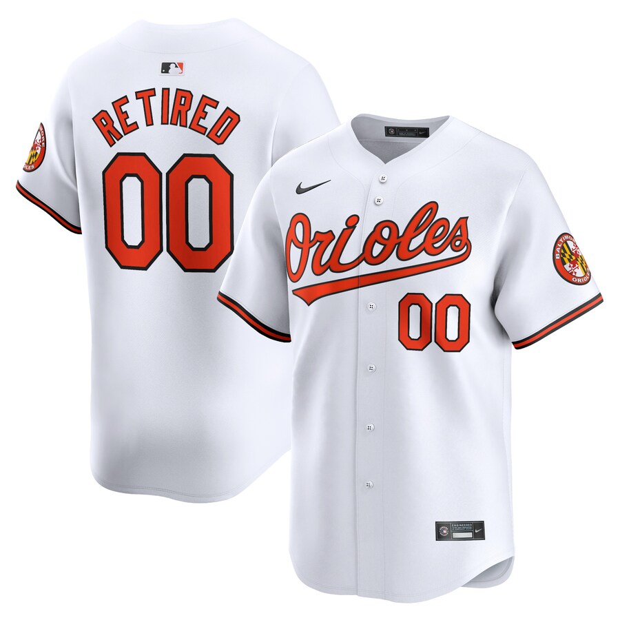 Men's Baltimore Orioles Nike White Home Limited Pick-A-Player Retired Roster Jersey - Ujersey NFL Shop