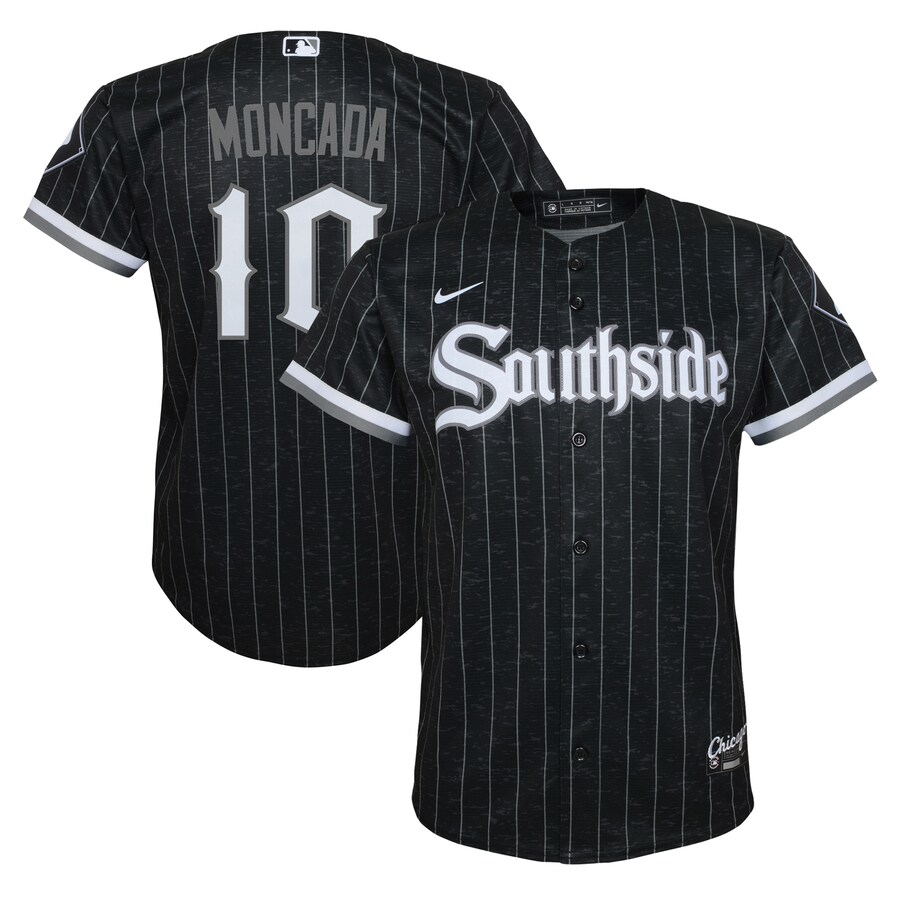 Youth Chicago White Sox Yoan Moncada Nike Black City Connect Replica Player Jersey - Ujersey