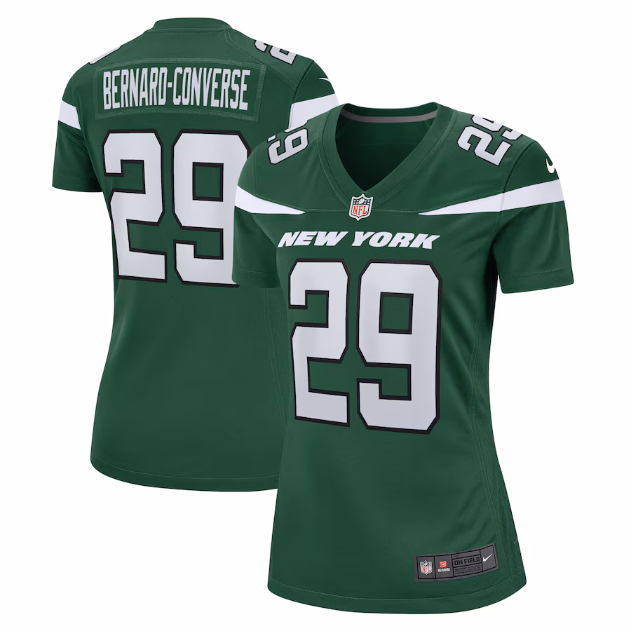 Women's New York Jets Jarrick Bernard Converse Nike Gotham Green  Game Jersey - Ujersey NFL Shop