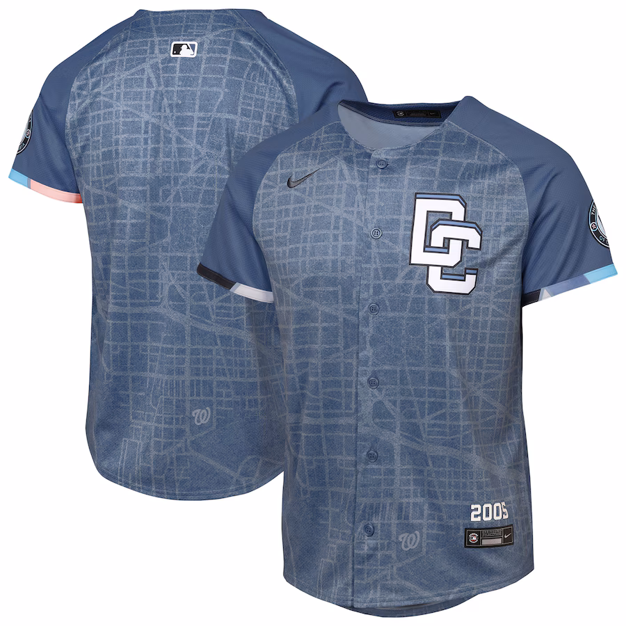 Youth Washington Nationals Nike Blue 2025 City Connect Limited Jersey - Ujersey
