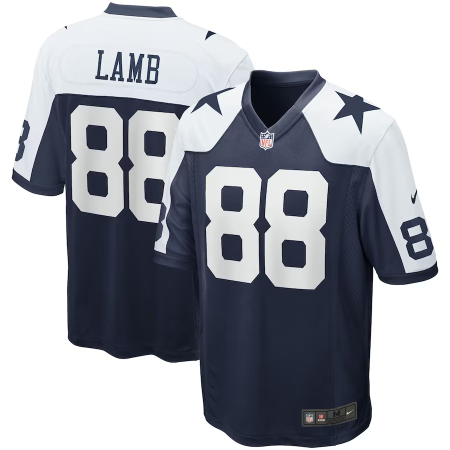 Men's Dallas Cowboys CeeDee Lamb Nike Navy Alternate Game Team Jersey - Ujersey NFL Shop