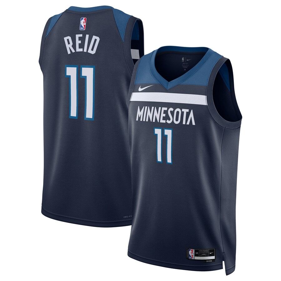 Unisex Minnesota Timberwolves Naz Reid Nike Navy Swingman Replica Jersey - Icon Edition - Ujersey NFL Shop