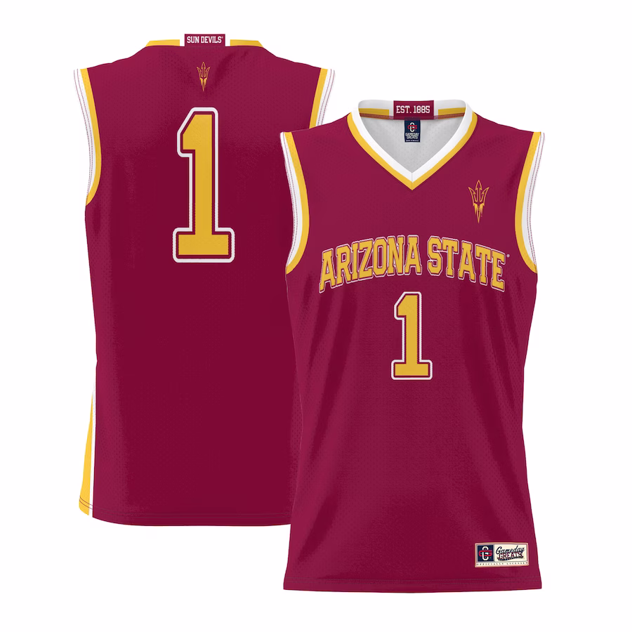 #70 Arizona State Sun Devils GameDay Greats Youth Lightweight Basketball Jersey - Maroon - Ujersey NFL Shop