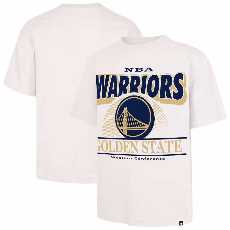 Men's Golden State Warriors  '47 White City Edition Shifty Foundation T-Shirt - Ujersey