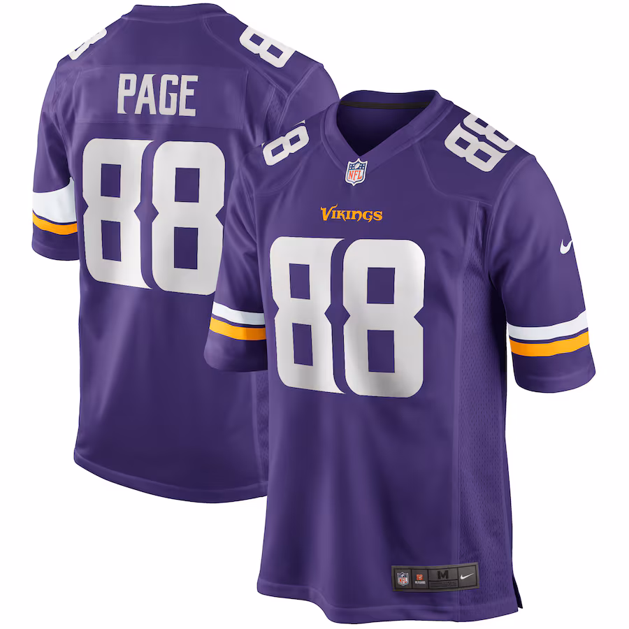 Men's Minnesota Vikings Alan Page Nike Purple Game Retired Player Jersey - Ujersey NFL Shop