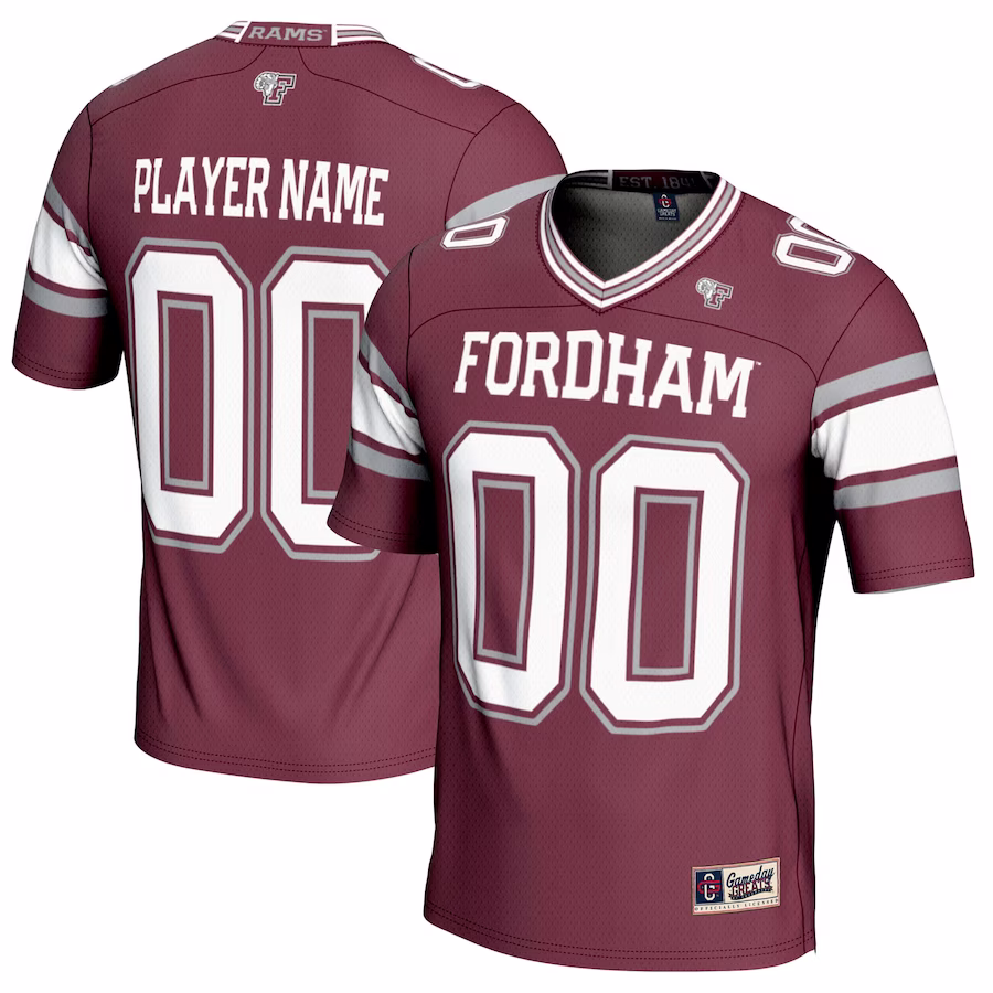 Fordham Rams GameDay Greats NIL Pick-A-Player Football Jersey - Maroon - Ujersey