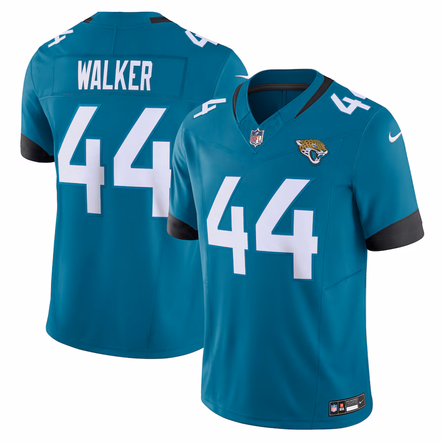 Men's Jacksonville Jaguars Travon Walker Nike Teal Vapor F.U.S.E. Limited Jersey - Ujersey NFL Shop