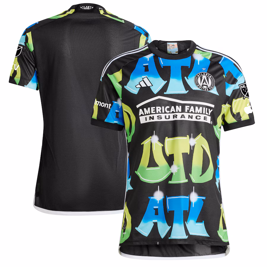 Men's Atlanta United FC  adidas Black 2023 The 404 Authentic Jersey - Ujersey NFL Shop