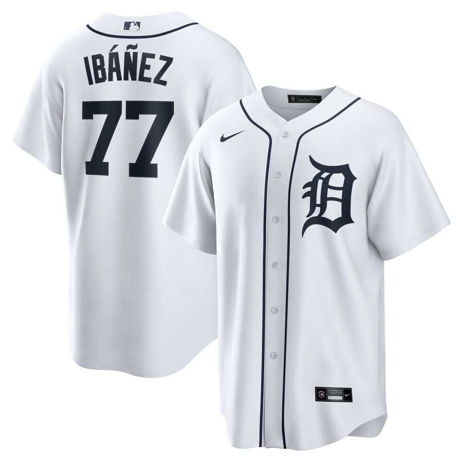 Men's Detroit Tigers Andy Ibanez Nike White Home Replica Jersey - Ujersey NFL Shop
