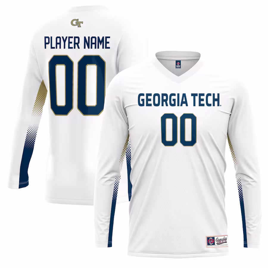 Georgia Tech Yellow Jackets GameDay Greats Unisex NIL Lightweight Volleyball Jersey - White - Ujersey NFL Shop