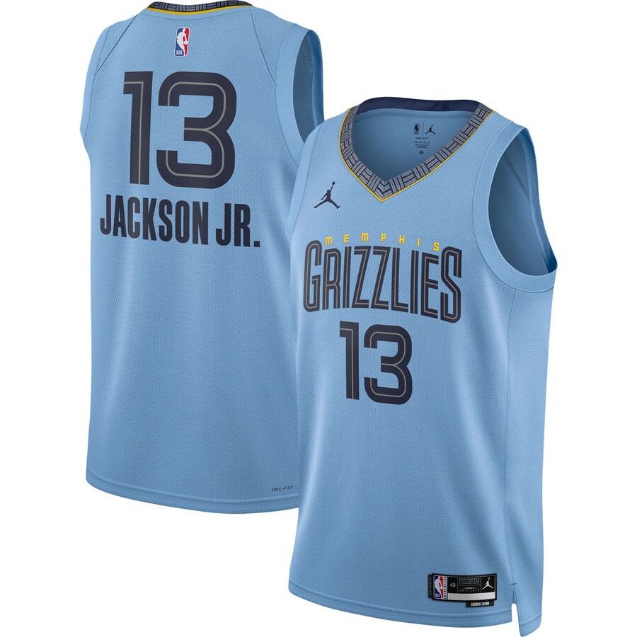 Unisex Memphis Grizzlies Jaren Jackson Jr. Jordan Brand Light Blue Swingman Jersey - Statement Edition - Ujersey NFL Shop
