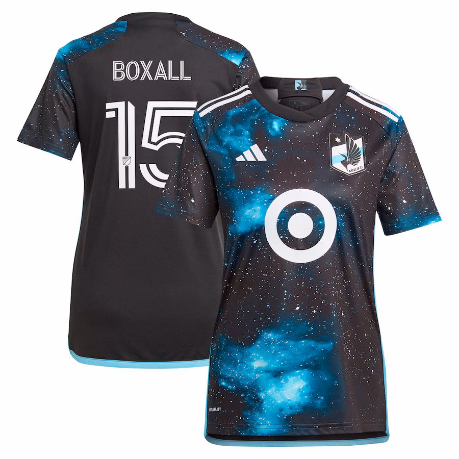 Women's Minnesota United FC Michael Boxall adidas Black 2024 Starry Night Replica Player Jersey - Ujersey NFL Shop