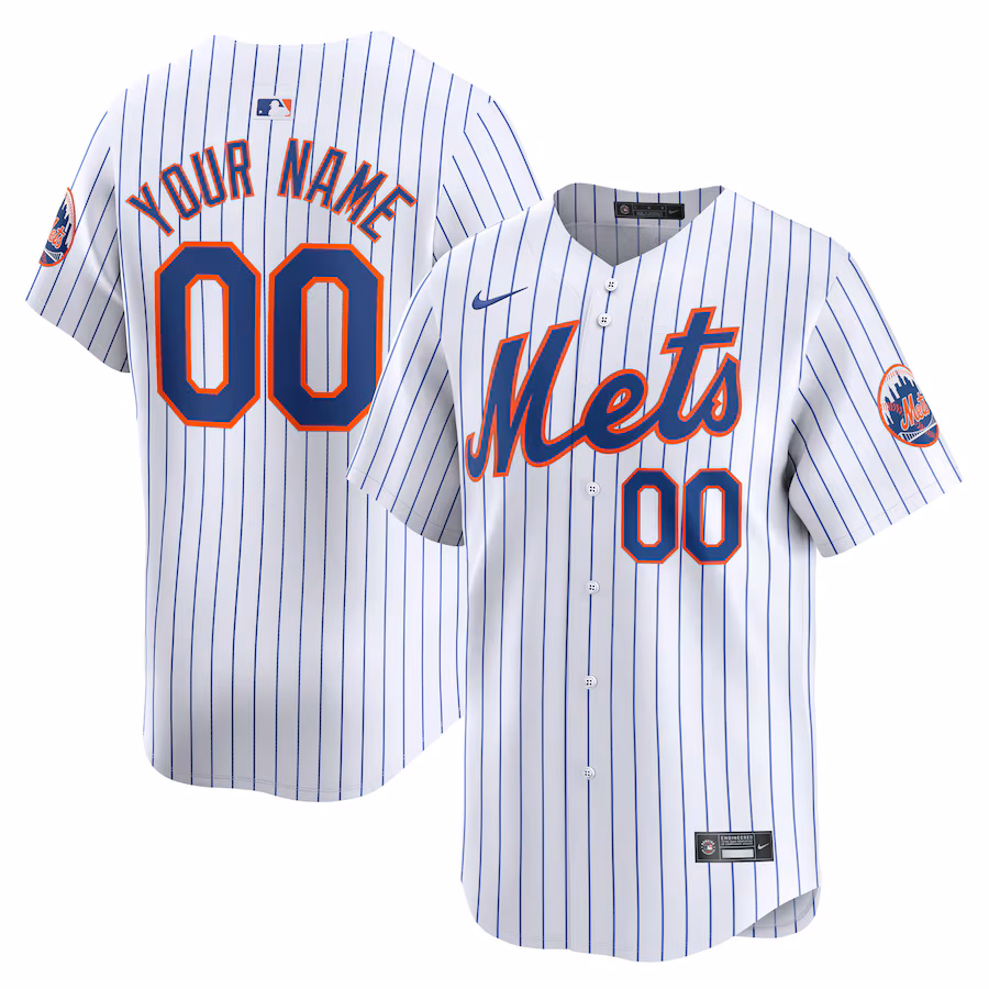 Youth New York Mets Nike White Home Limited Custom Jersey - Ujersey NFL Shop