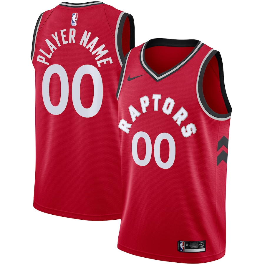 Men's Toronto Raptors Nike Red 2020/21 Swingman Custom Jersey - Icon Edition - Ujersey NFL Shop