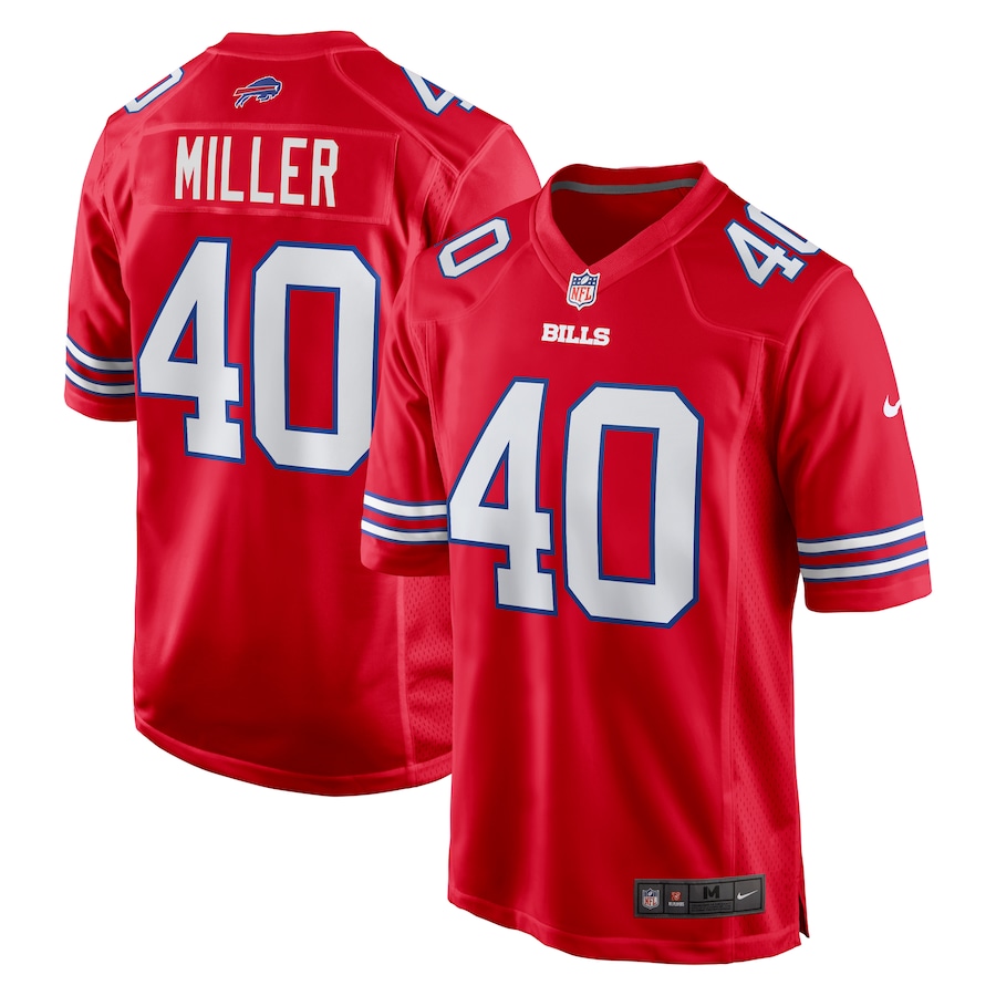 Men's Buffalo Bills Von Miller Nike Red Alternate Game Jersey - Ujersey NFL Shop