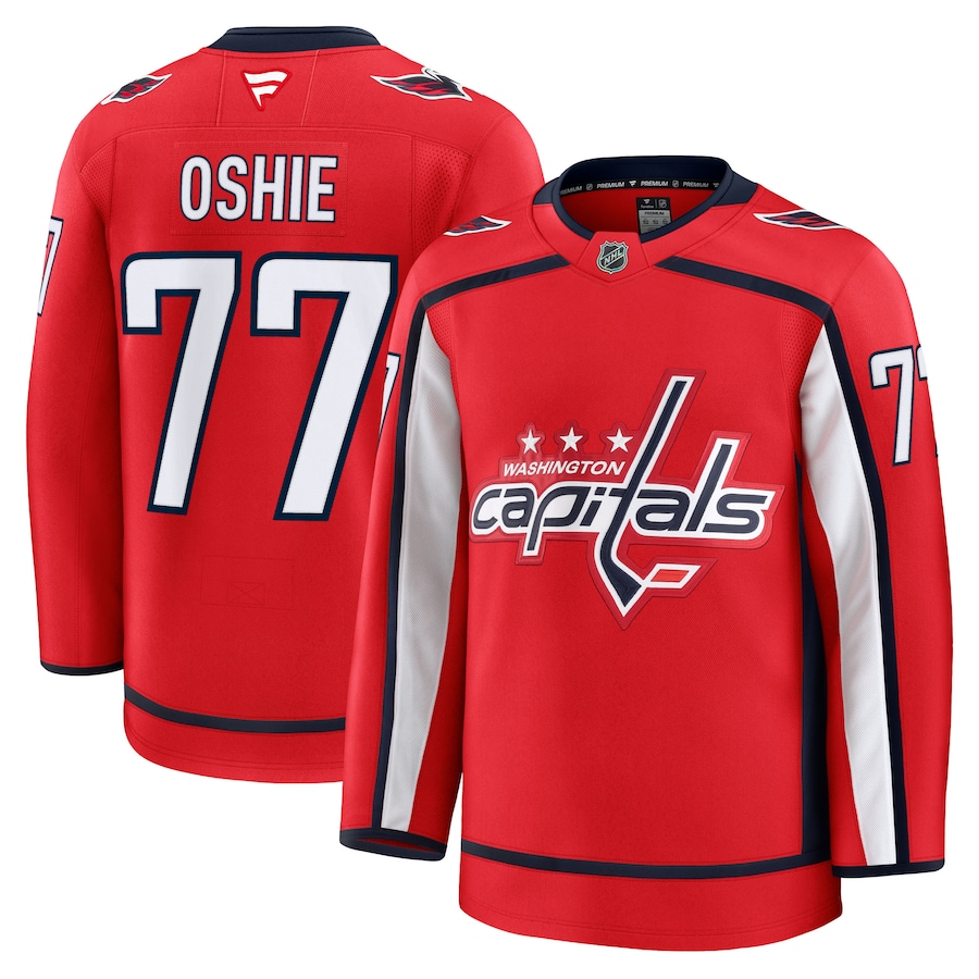 Men's Washington Capitals TJ Oshie Fanatics Red Home Premium Jersey - Ujersey NFL Shop