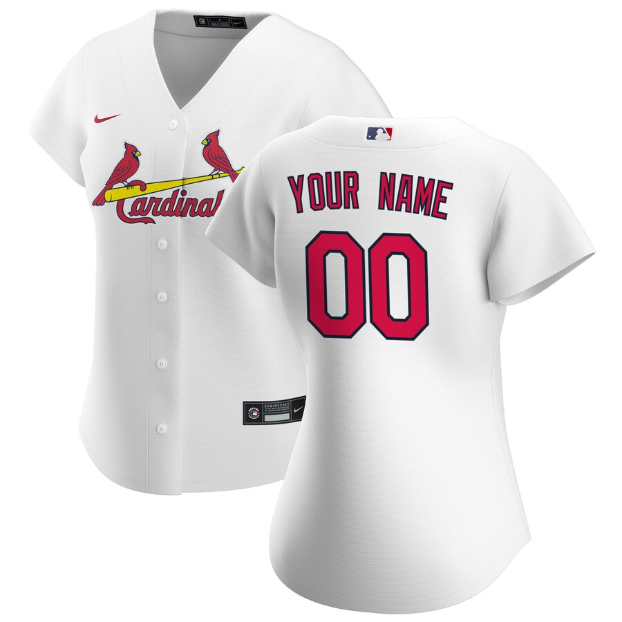 Women's St. Louis Cardinals Nike White Home Replica Custom Jersey - Ujersey NFL Shop