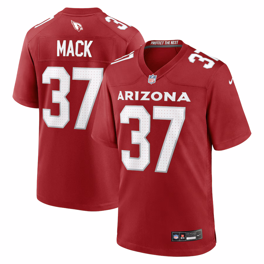 Men's Arizona Cardinals Marlon Mack Nike  Cardinal Team Game Jersey - Ujersey
