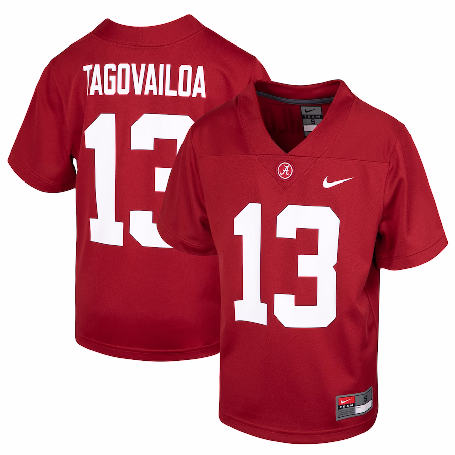 Tua Tagovailoa Alabama Crimson Tide Nike Youth 2020 NFL Draft Replica Jersey - Crimson - Ujersey NFL Shop