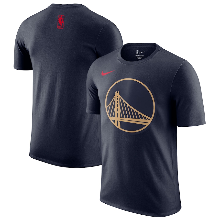 Men's Golden State Warriors Nike Navy 2024/25 City Edition Essential Logo T-Shirt - Ujersey