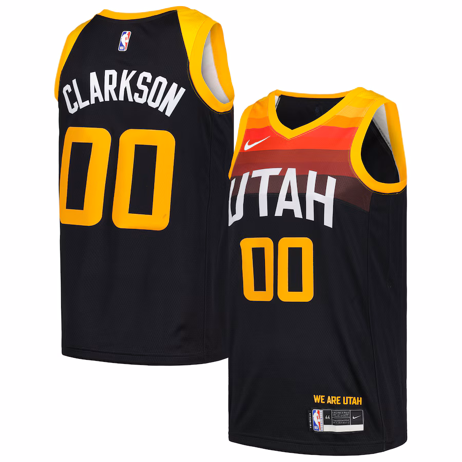 Men's Utah Jazz Jordan Clarkson Nike Black Swingman Player Jersey - City Edition - Ujersey NFL Shop