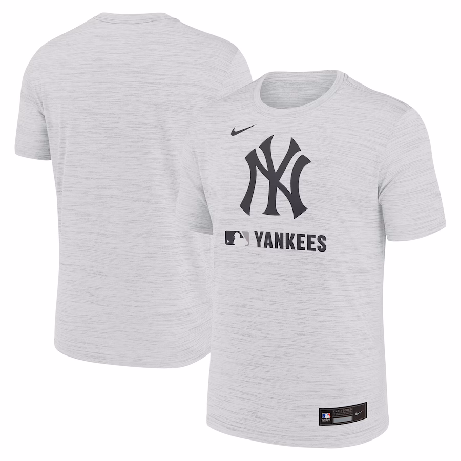 Men's New York Yankees Nike White Authentic Collection Velocity Performance Practice T-Shirt - Ujersey
