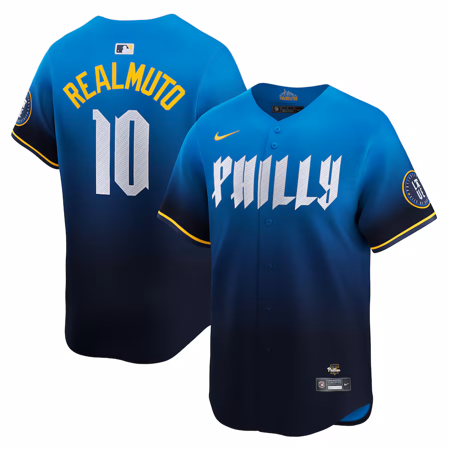 Men's Philadelphia Phillies J.T. Realmuto Nike Blue 2024 City Connect Limited Player Jersey - Ujersey NFL Shop