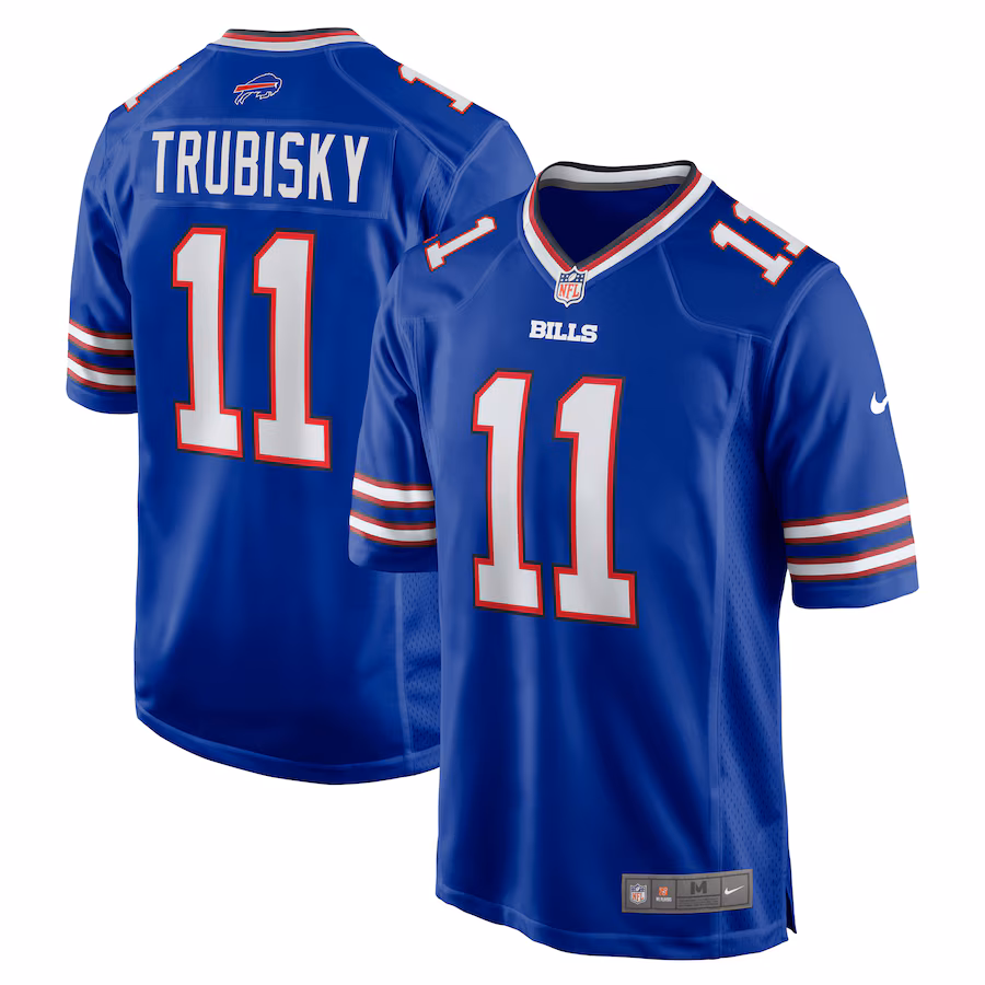 Men's Buffalo Bills Mitchell Trubisky Nike  Royal  Game Jersey - Ujersey NFL Shop