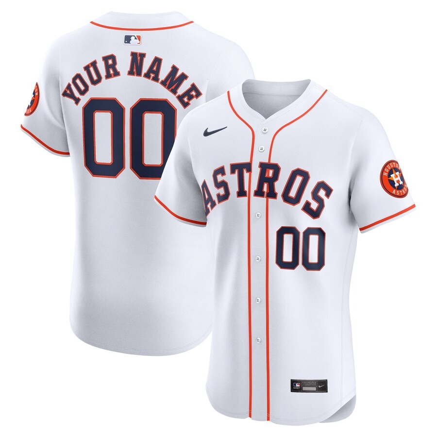 Men's Houston Astros Nike White Home Elite Custom Jersey - Ujersey NFL Shop