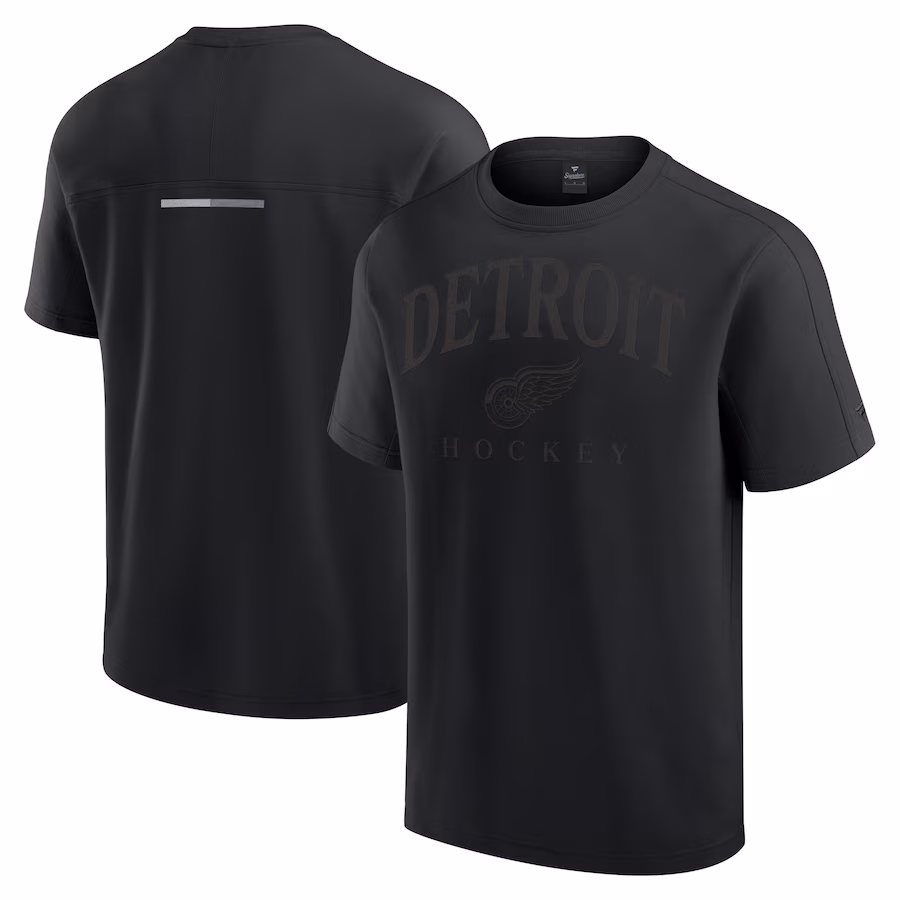Men's Detroit Red Wings Fanatics Black Elements Flex Tri-Blend T-Shirt - Ujersey