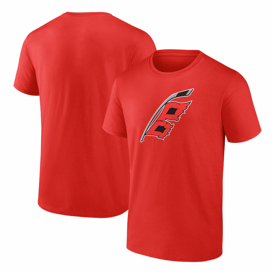 Men's Carolina Hurricanes Red Alternate Logo T-Shirt - Ujersey NFL Shop
