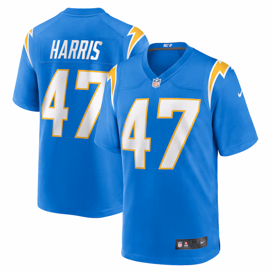 Men's Los Angeles Chargers Josh Harris Nike Powder Blue Game Jersey - Ujersey NFL Shop