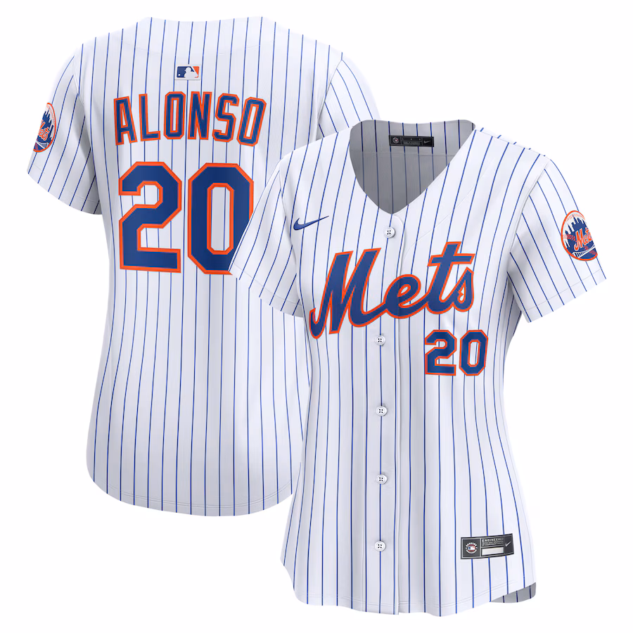 Women's New York Mets Pete Alonso Nike White Home Limited Jersey - Ujersey NFL Shop