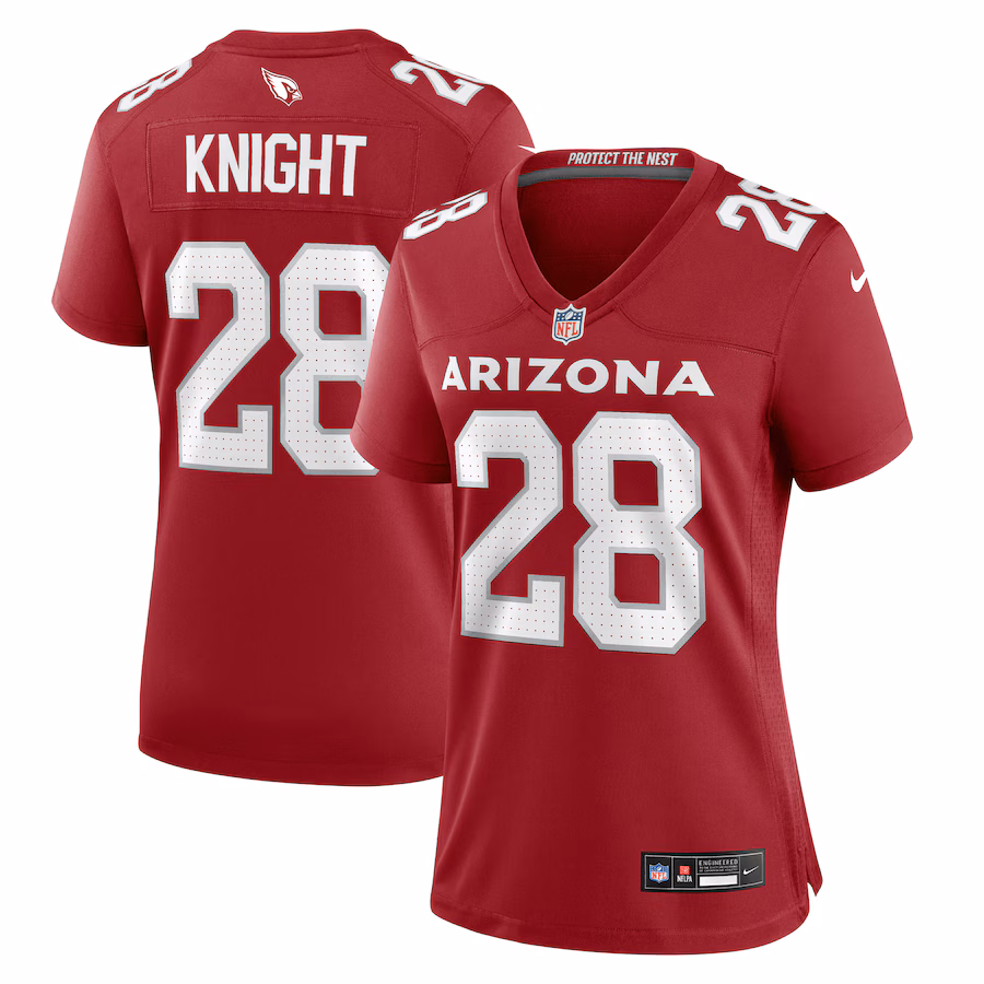 Women's Arizona Cardinals Qwuantrezz Knight Nike  Cardinal  Game Jersey - Ujersey