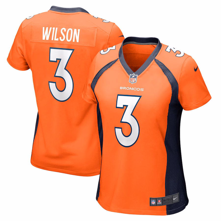 Women's Denver Broncos Russell Wilson Nike Orange Player Jersey - Ujersey NFL Shop