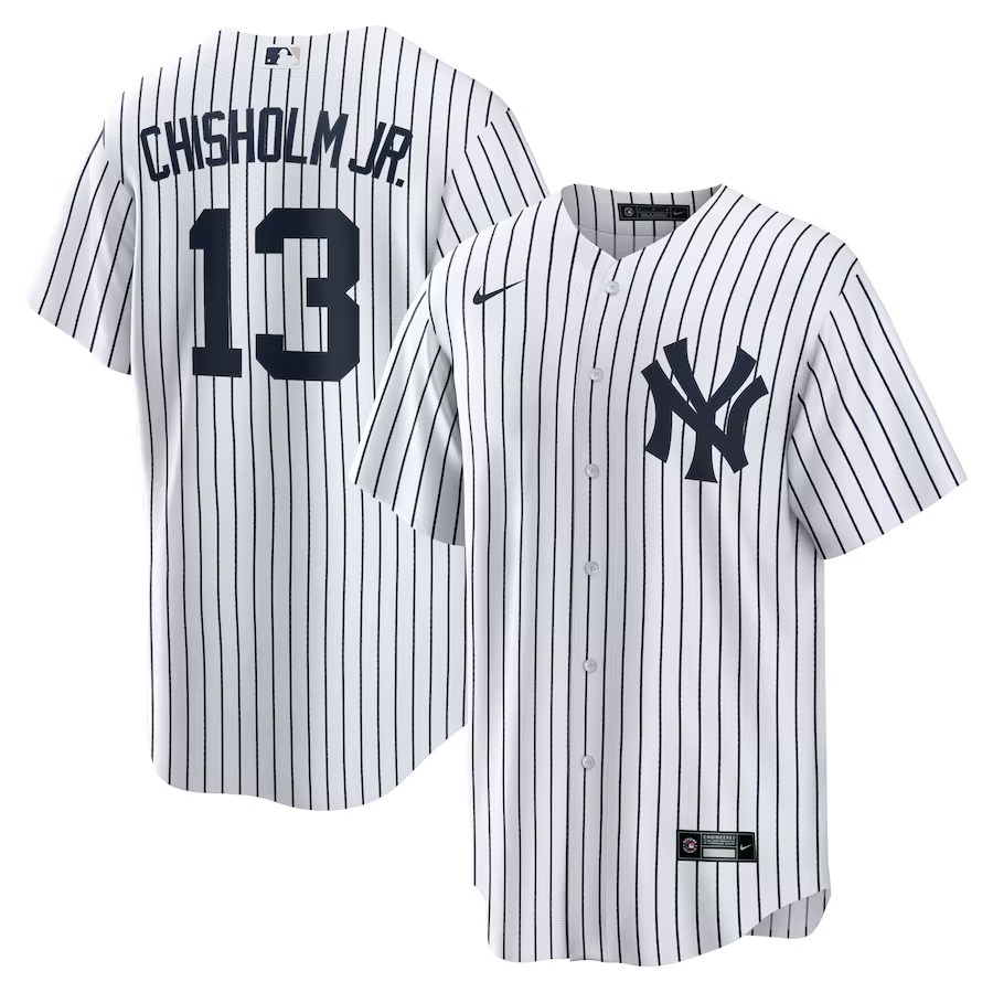 Men's New York Yankees Jazz Chisholm Jr. Nike White Home Replica Player Jersey - Ujersey NFL Shop