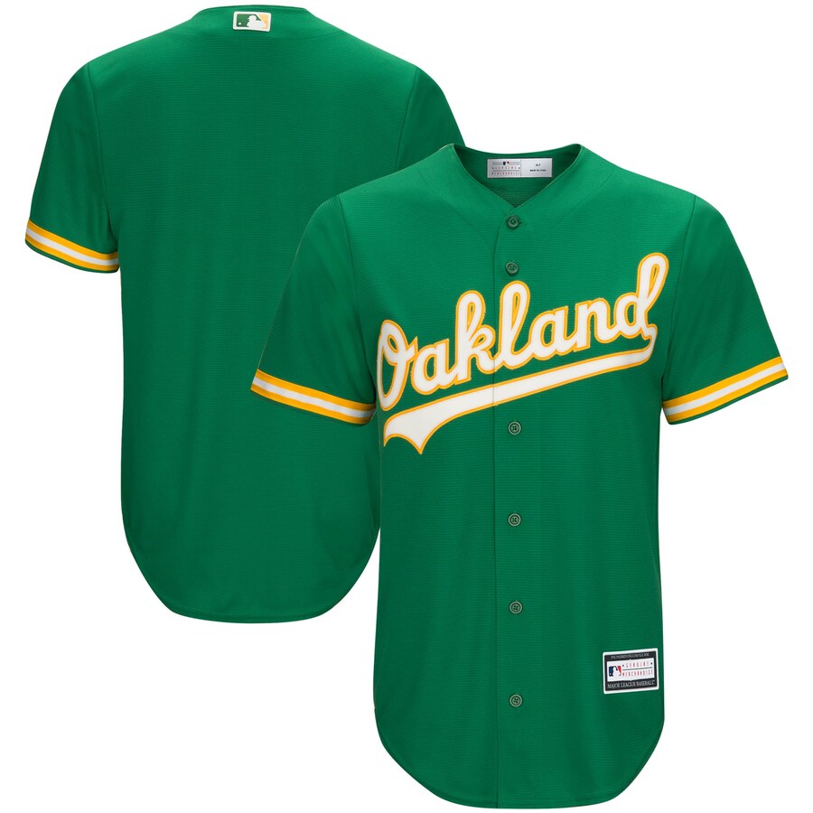 Men's Oakland Athletics Kelly Green Big & Tall Replica Team Jersey - Ujersey