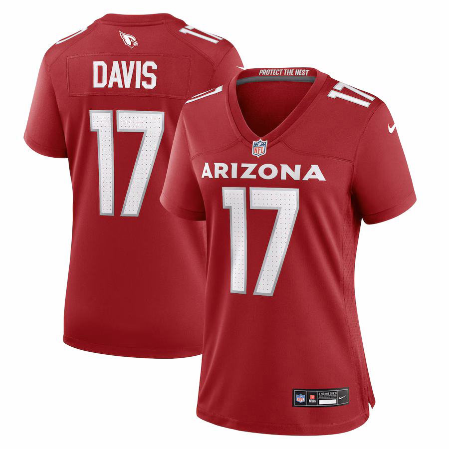 Women's Arizona Cardinals Kaden Davis Nike  Cardinal Team Game Jersey - Ujersey