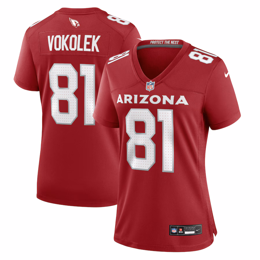 Women's Arizona Cardinals Travis Vokolek Nike Cardinal Game Jersey - Ujersey