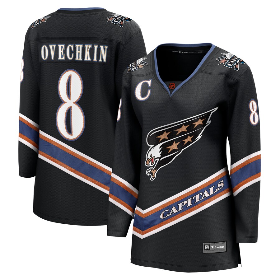 Women's Washington Capitals Alexander Ovechkin Fanatics Branded Black Special Edition 2.0 Breakaway Player Jersey - Ujersey NFL Shop