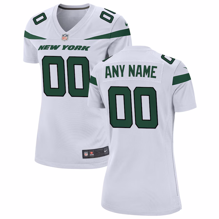 Women's Nike White New York Jets Custom Game Jersey - Ujersey NFL Shop