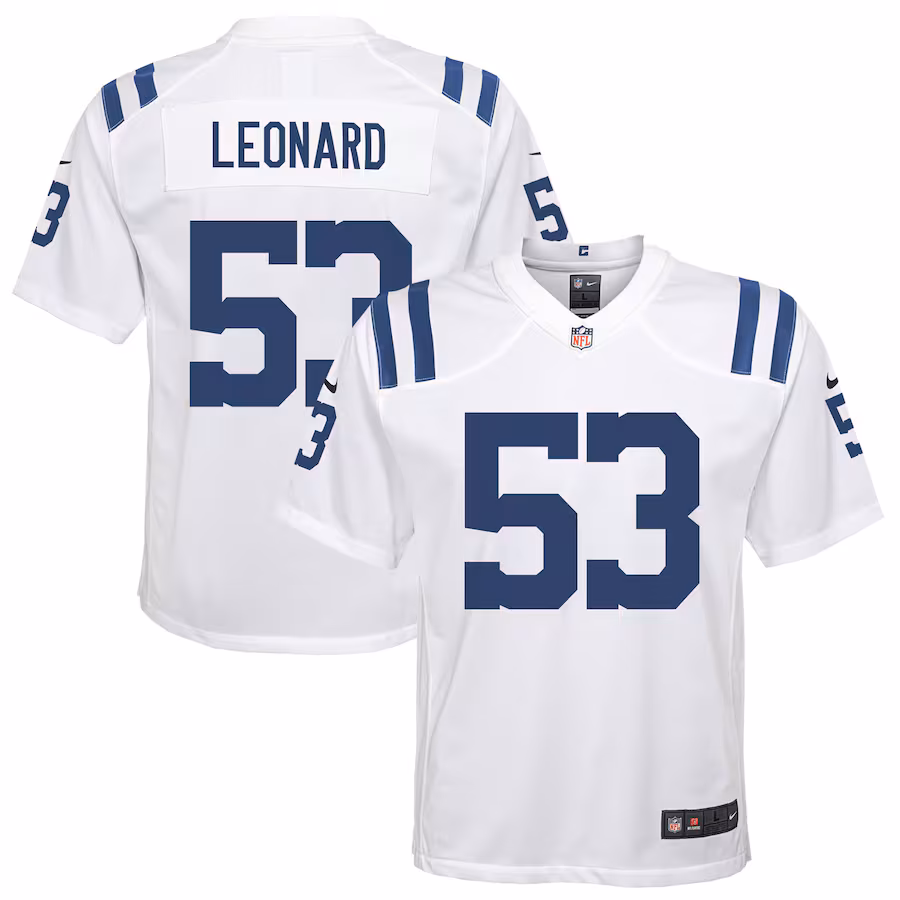 Youth Indianapolis Colts Shaquille Leonard Nike White Game Jersey - Ujersey NFL Shop