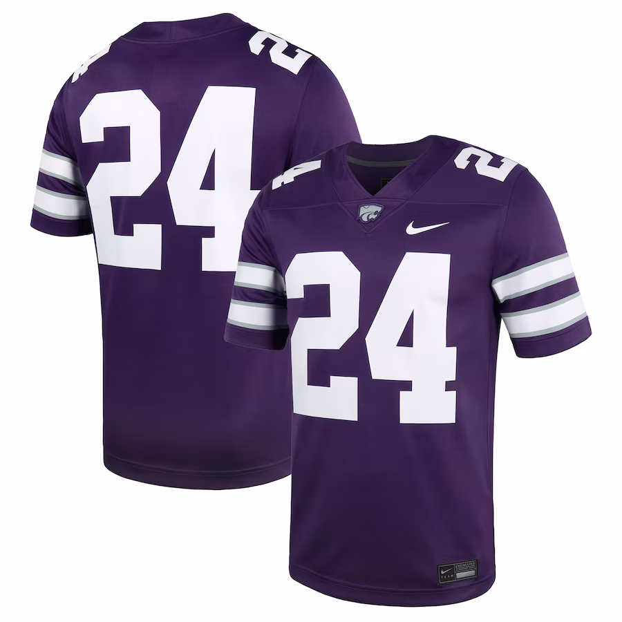 Men's Nike #24 Purple Kansas State Wildcats Untouchable Football Jersey - Ujersey NFL Shop