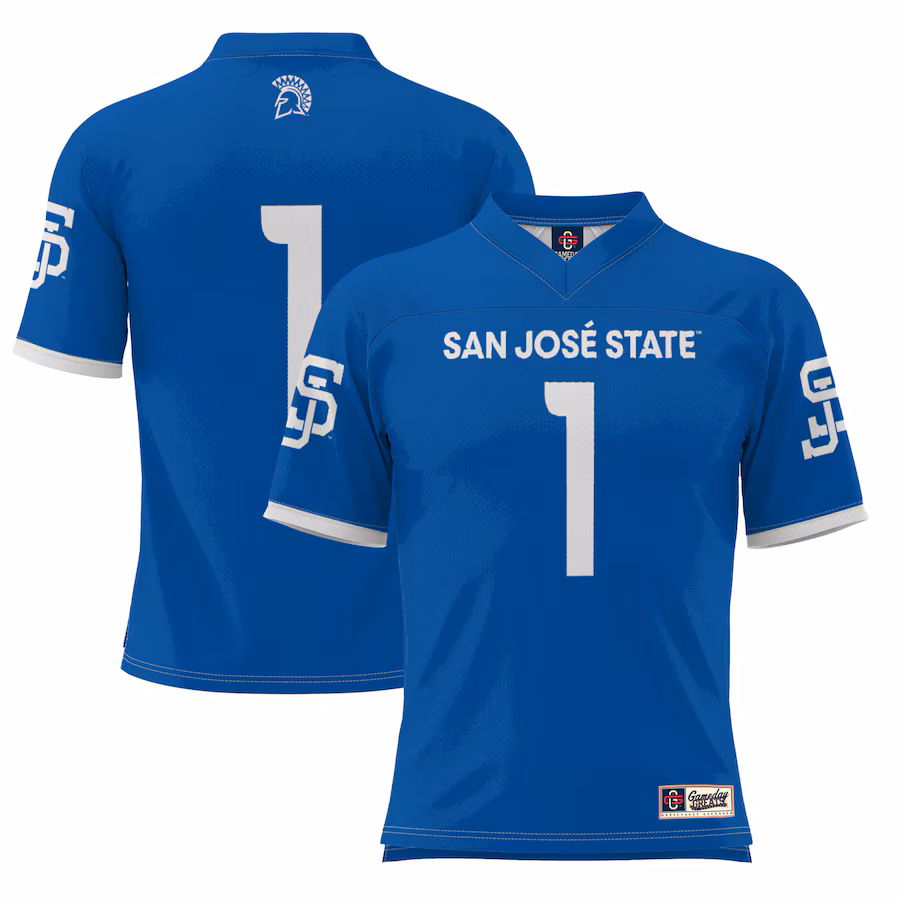 Men's GameDay Greats #1 Royal San Jose State Spartans Football Jersey - Ujersey