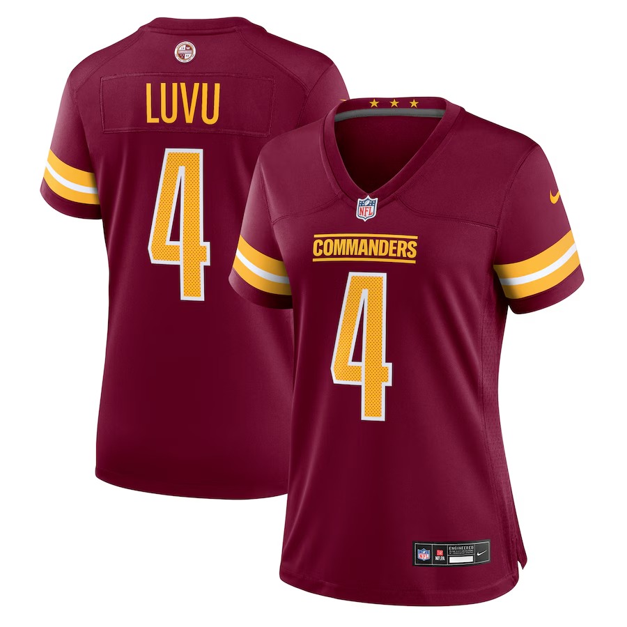 Women's Washington Commanders Frankie Luvu Nike Burgundy Game Jersey - Ujersey NFL Shop
