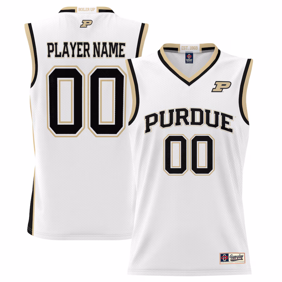 Purdue Boilermakers GameDay Greats Youth NIL Pick-A-Player Lightweight Basketball Jersey - White - Ujersey NFL Shop