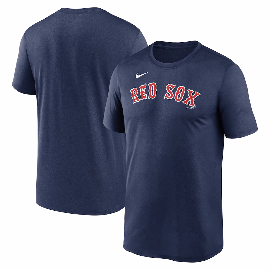 Men's Boston Red Sox Nike Navy Legend Fuse Wordmark T-Shirt - Ujersey