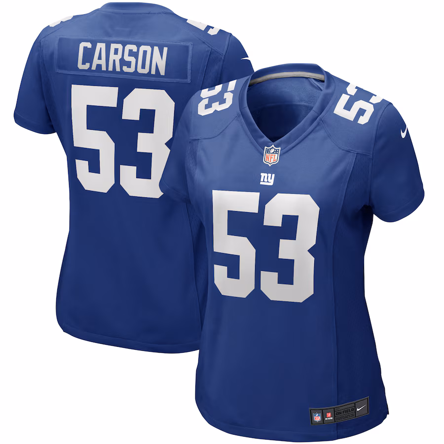 Women's New York Giants Harry Carson Nike Royal Game Retired Player Jersey - Ujersey NFL Shop