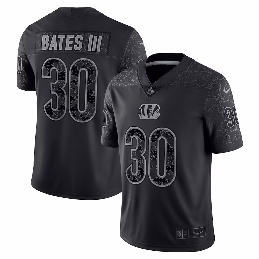 Men's Cincinnati Bengals Jessie Bates III Nike Black RFLCTV Limited Jersey - Ujersey NFL Shop