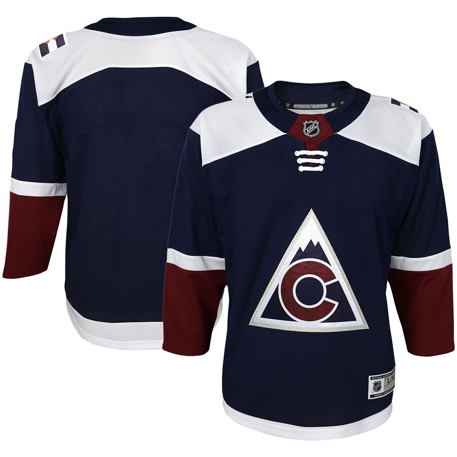 Youth Colorado Avalanche Navy 2018/19 Alternate Premier Jersey - Ujersey NFL Shop